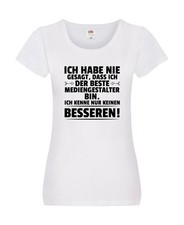 Der Beste Mediengestalter | Medien Damen Shirt Weiß
