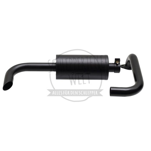 Auspufftopf mit halter - auspufftopf, zum