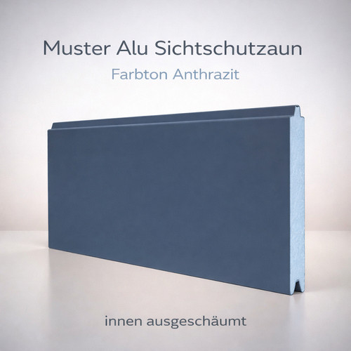 Alu aluminium sichtschutzzaun - alu,