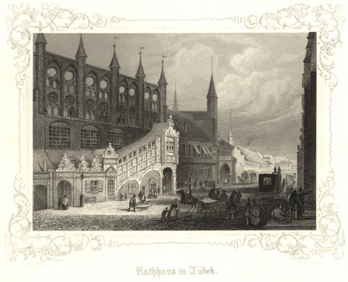 Lübeck rathaus original - lübeck,