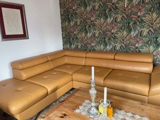 Echtleder Ecksofa mit