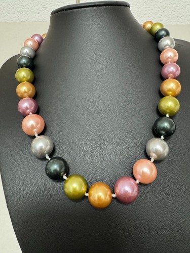 Muschelkernperlen collier - muschelkernperlen,