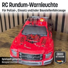 RC LED Rundumleuchte für Polizei-, Einsatz- und/oder Baustellenfahrzeuge