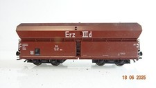Märklin H0 Selbstentladewagen Erz IIId mit Ladung der DB PR8602 o.