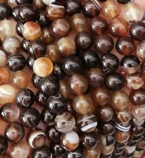 Achat Perlen Rund Edelsteine