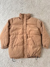 H&M Puffer Jacke Puffjacke - Daunenjacke . Winterjacke . Gr. S - dunkelbeige