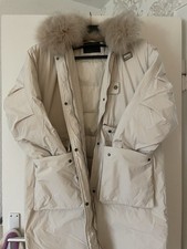 Damen Parka Mantel Gesteppt