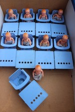 alt antik Konvolut Püppchen -KINDERSTUHL 50er Jahre Puppenwagen Puppenstube Haus