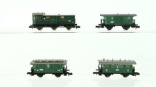 Fleischmann N Konvolut Personenwagen2./3.Kl. 3.Kl. Packwagen Packwagen 3achsig D