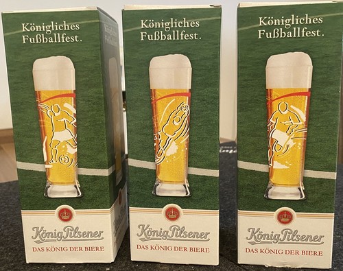 König pilsener glas - könig, fußball