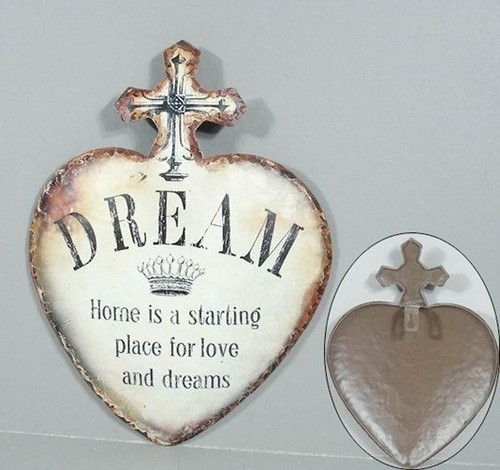 Nostalgie blechschild herz - herz,