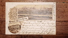 Rosenheim Kaiserbad Ak  Ansichtskarte 1899 Alte Postkarte nach Kreuth Tegernsee
