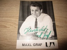 Maxl Graf Original Autogramm