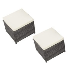 Zwei Poly Rattan Aluminium