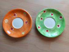 Teller orange oder grün