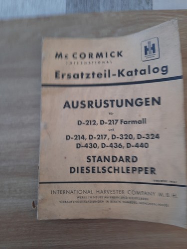 Ersatzteilliste cormick - mc,