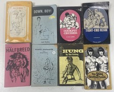 8x Vintage Gay erotica pulp paperback novels 1970s Adults Only