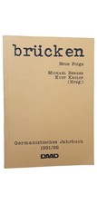 Germanistisches Jahrbuch 1991/92 Brücken Neue Folge Berger Krolop Deutsch