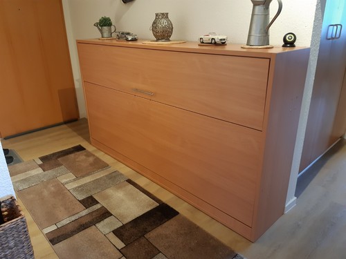 Schrankbett 90x200 horizontal - 90x200,