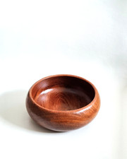 Vintage Schale Teakholz Rund