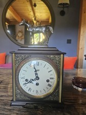 Kaminuhr,Schwebe ANKER,Westminster Gong,Braun-Gold,Funktionsfähig