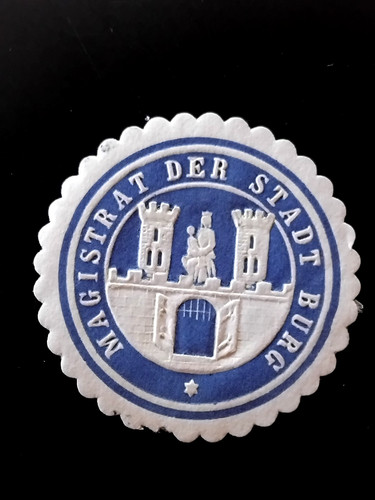 Siegelmarke magistrat der - siegelmarke,