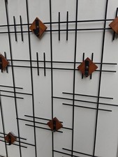 STYILISCHE 60er 70er  String Garderobe Mid century wall  Coat rack 80x100 cm