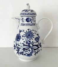 DDR Vintage Kahla große Kaffeekanne 1,5 Liter Zwiebelmuster