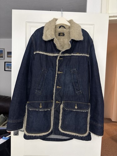 Lee long rider denim overcoat - long,