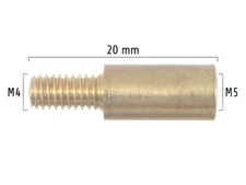 Gewindeadapter Bürsten-Adapter Putzstock-Adapter M4-Außen auf M5-Innen
