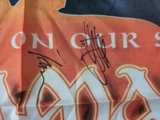 Original Signierte Flagge Von