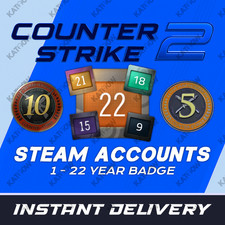 Steam Account | 1-22 Years