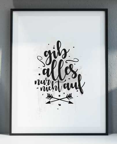 Bild gib alles kunstdruck - alles,
