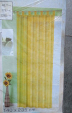 Schlaufenschal organza gelb - schlaufenschal,