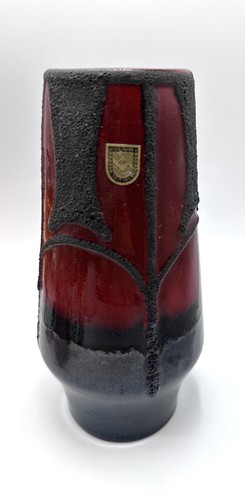 Fohr keramik vase rot retro - fohr,