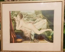 Lithografie Akt Hommage