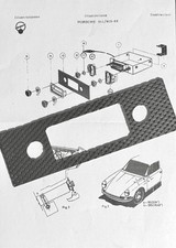 60’ s style Porsche 911/912 Blaupunkt Frankfurt Radio Faceplate