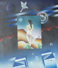 Ölgemälde „Zwischen Erde