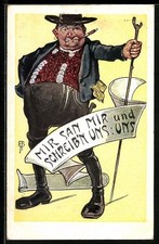 Künstler-AK Mir san mir und