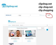 ClipShop.net / Shop / Webseite / Domain / Projekt / Idee / Start-up / Business