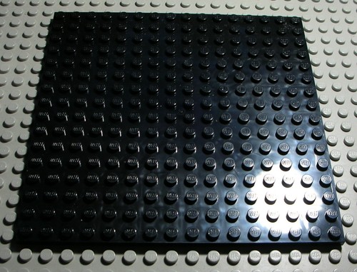 Lego platte 16x16 schwarz - platte,