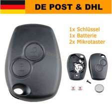 Auto Schlüssel Gehäuse Set passend für Dacia Renault Twingo II Clio Kangoo Wind