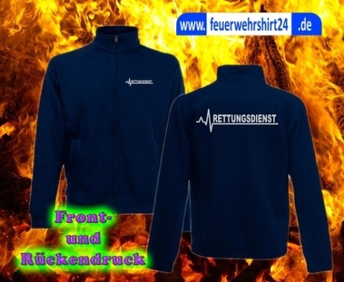 Rettungsdienst sweatjacke - rettungsdienst,