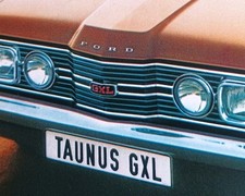 Ford Taunus Knudsen Schriftzug