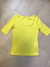 Marc Cain Damen T-Shirt helles Senfgelb Größe N4/40 Kurzarm
