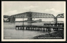 Ansichtskarte Zaandam, Spoorbrug Noordzeekanaal Hembrug 