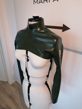 Latex Top Military mit Ärmeln