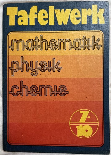 Tafelwerk mathematik physik - tafelwerk,