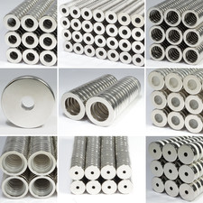 Neodym Ring Magnete Starke Ringmagnete mit Loch Bohrung Runde Neodym-Magnete