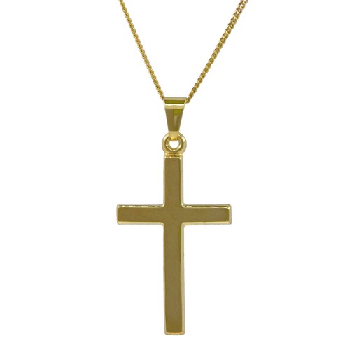 Anhänger kreuz mit massiver - mit,